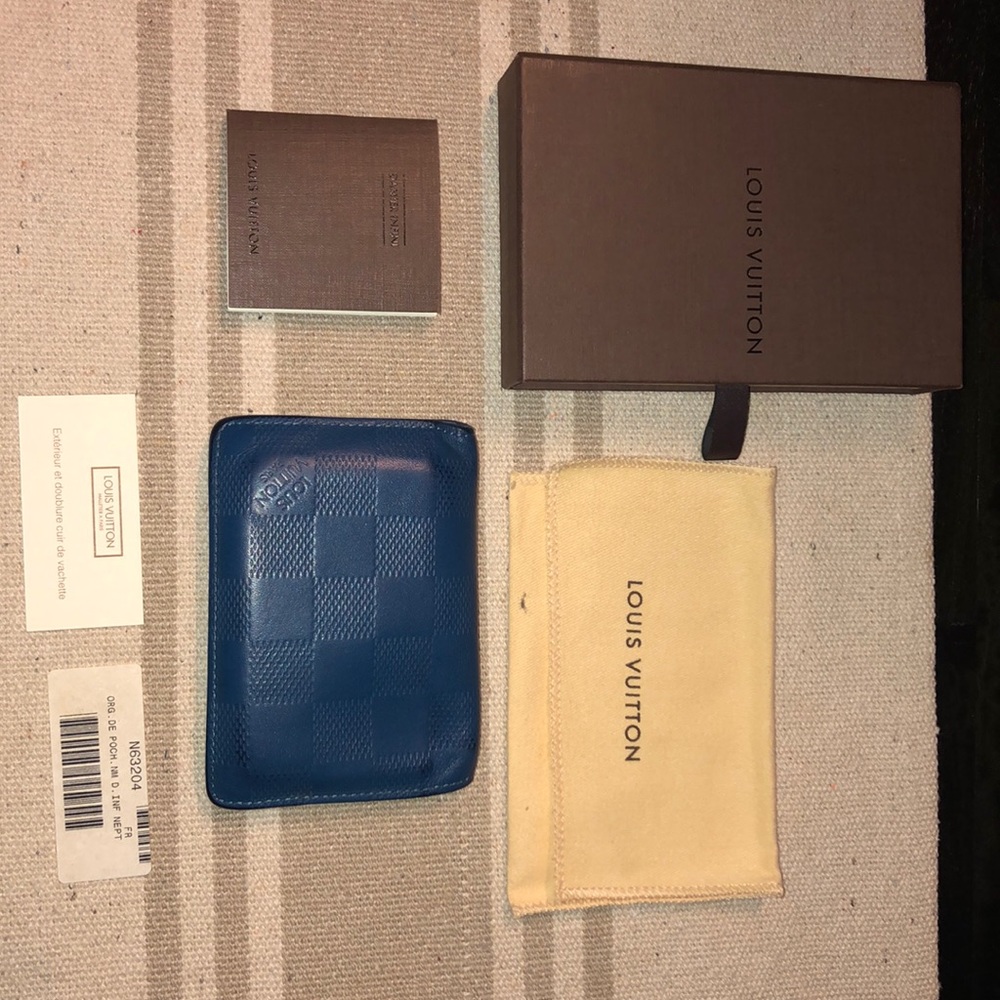 Auth Louis Vuitton Damier Infini Leather Wallet